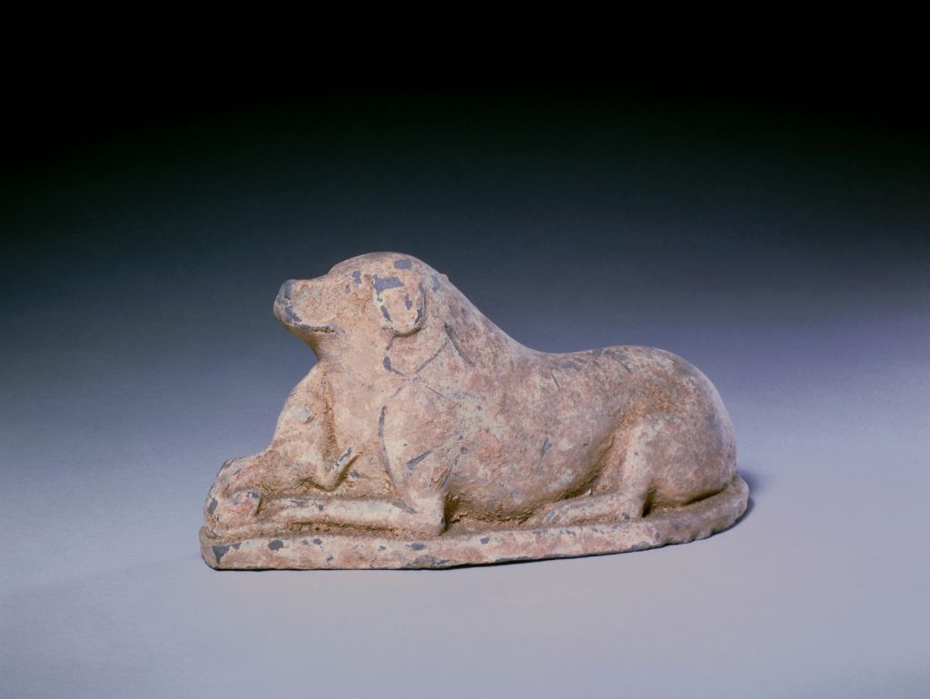 图片[1]-Pottery mother and son dog-China Archive